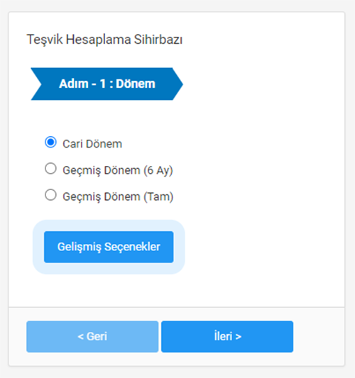 SGK Teşvik Hesaplama Sihirbazı